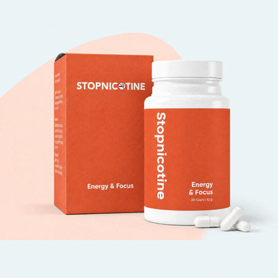 Stopnicotine Energie – Minder Vermoeid, Voel Je Energieker Tijdens Stoppen Met Roken | 60 Capsules
