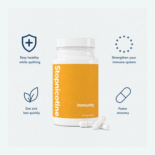 Stopnicotine Immuniteit – Verhoog Je Weerstand En Immuunsysteem Tijdens Stoppen Met Roken | 60 Capsules