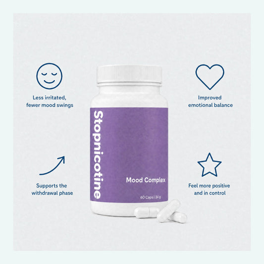 Stopnicotine Mood – Verminder Mood Swings In De Ontwenningsfase | 60 Capsules