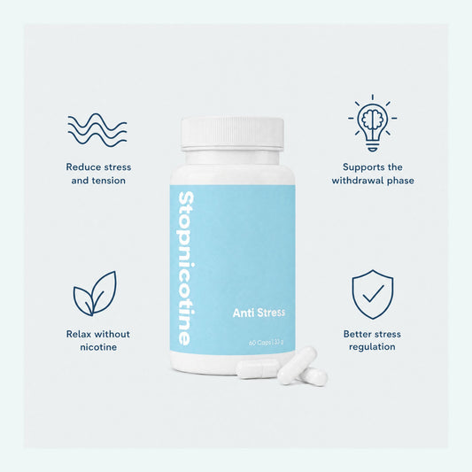 Stopnicotine Stress – Verlaag Stress en Irritaties Tijdens Stoppen Met Roken | 60 Capsules