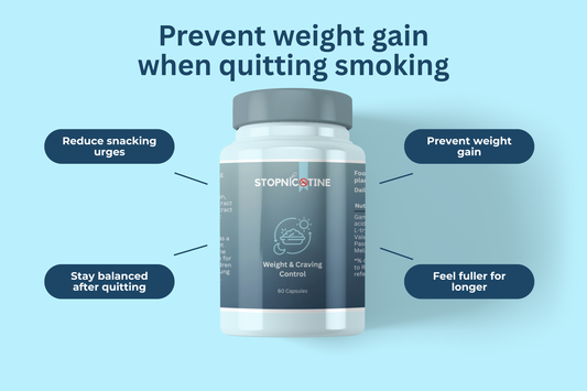 Stopnicotine Gewicht – Voorkom Extra Kilos Tijdens Stoppen Met Roken, Verminder Snack Cravings