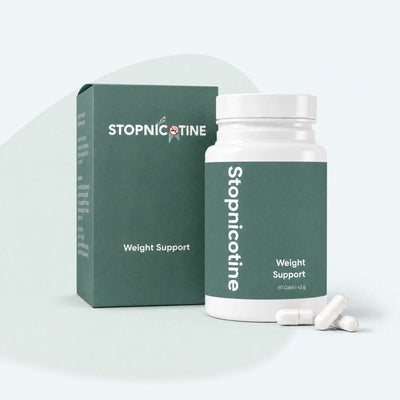 Stopnicotine Gewicht – Voorkom Extra Kilos Tijdens Stoppen Met Roken, Verminder Snack Cravings | 60 Capsules