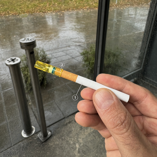 NicoQuit-filters tegen teer en nicotine – Minder roken, behoud je ritueel – Geen einddatum – 20 stuks